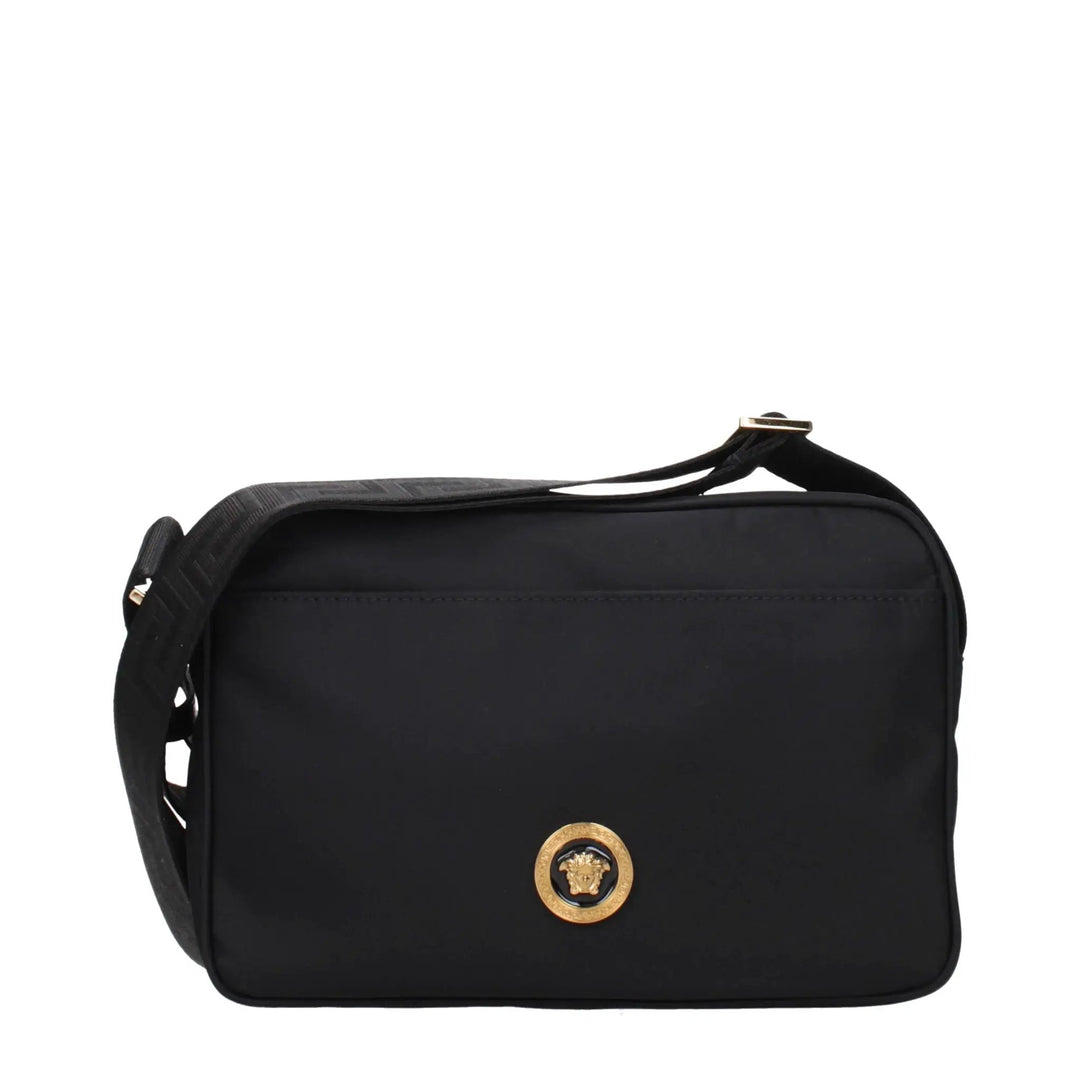 Versace Black Fabric Crossbody Bag