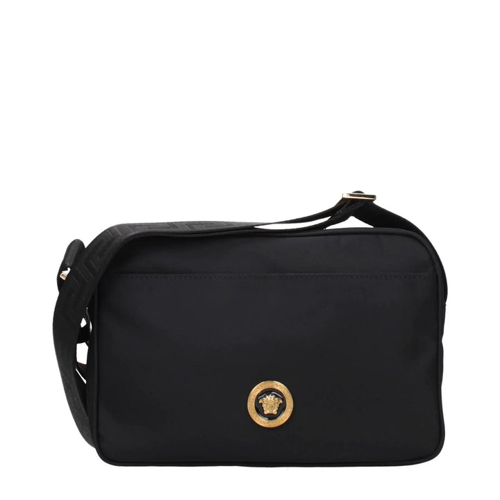 Versace Black Fabric Crossbody Bag