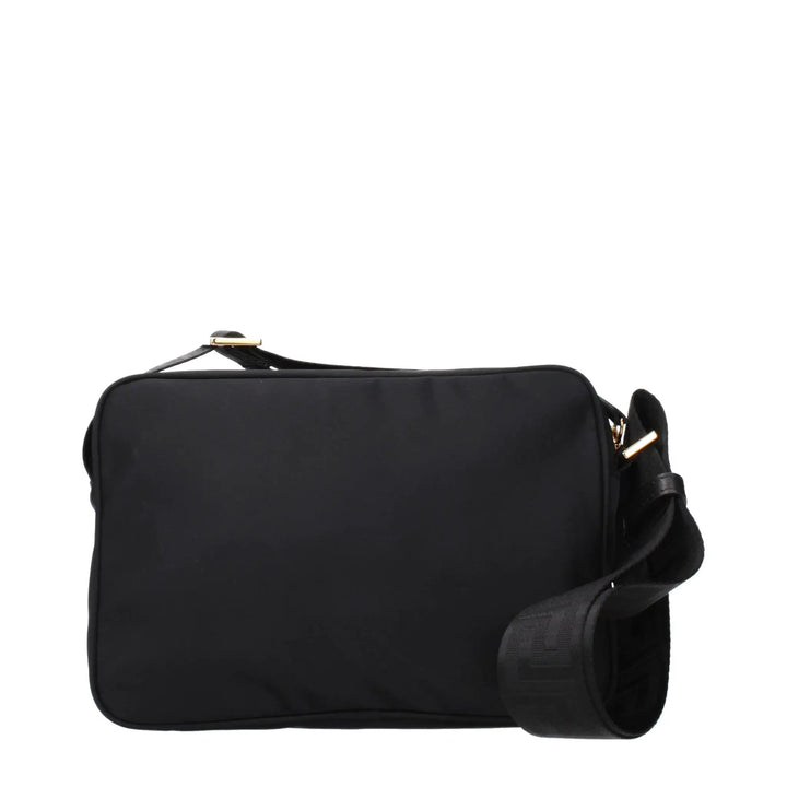 Versace Black Fabric Crossbody Bag