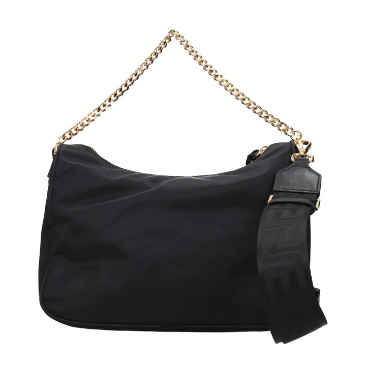 Versace Black Fabric Handbag