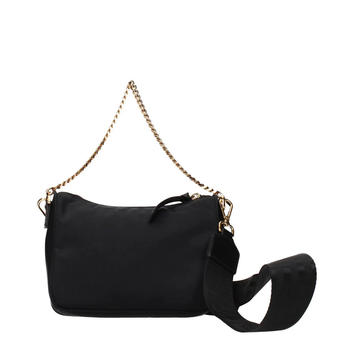 Versace Black Fabric Handbag