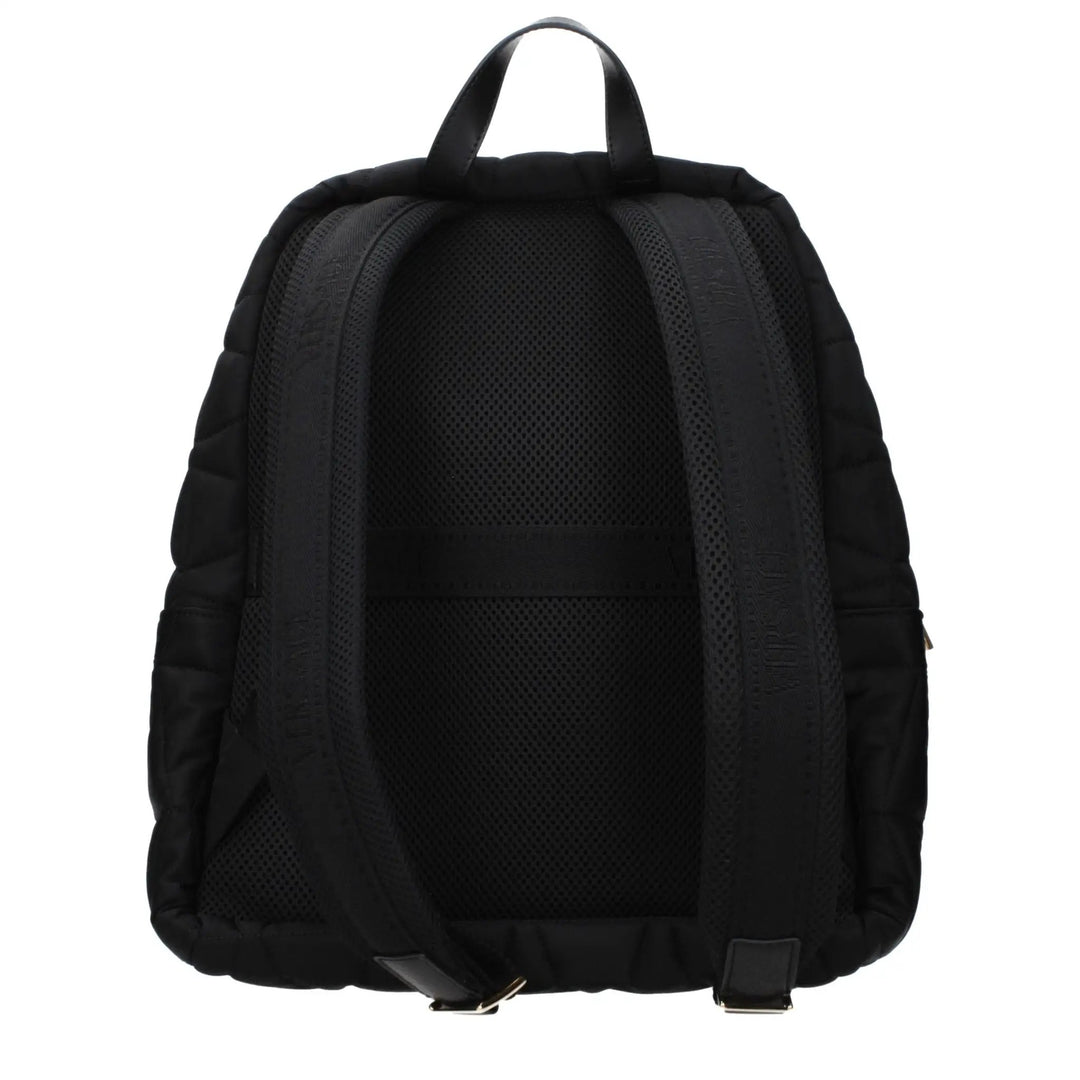 Versace Black Fabric Backpack