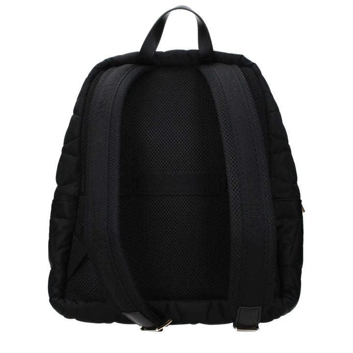 Versace Black Fabric Backpack