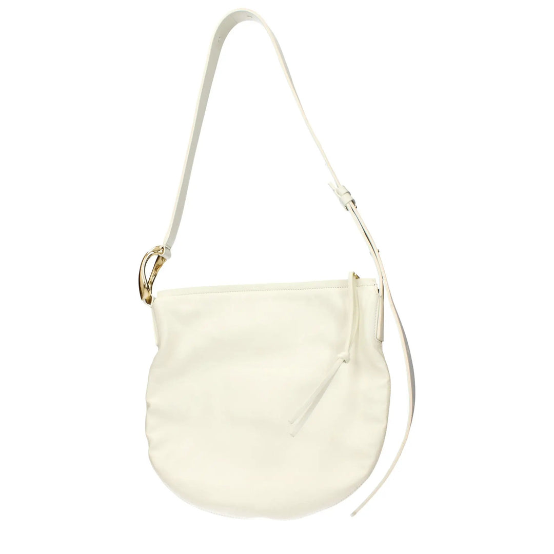 Jil Sander Beige Leather Crossbody Bag