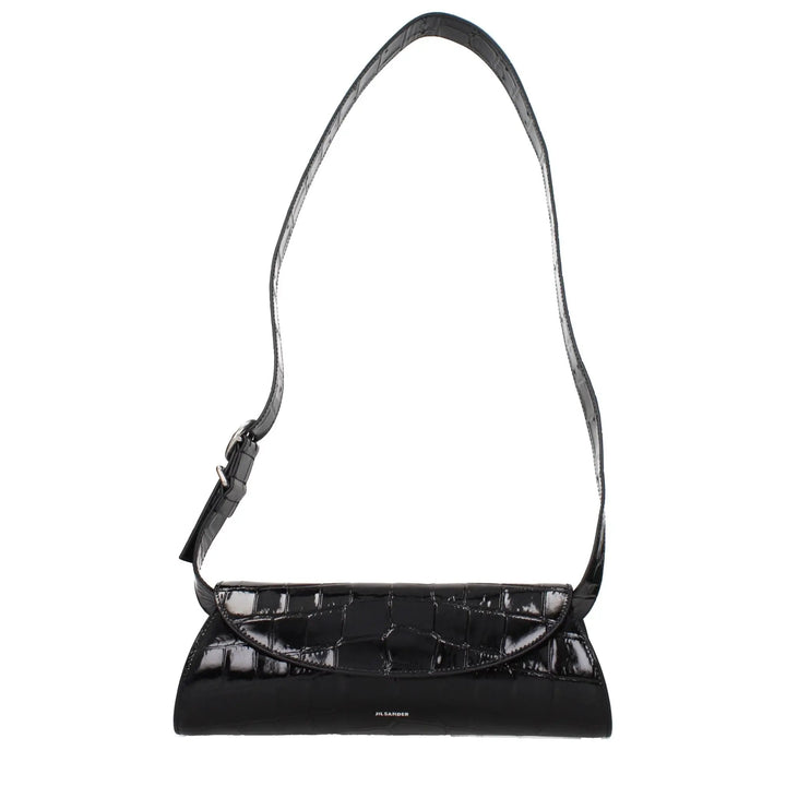 Jil Sander Black Leather Crossbody Bag