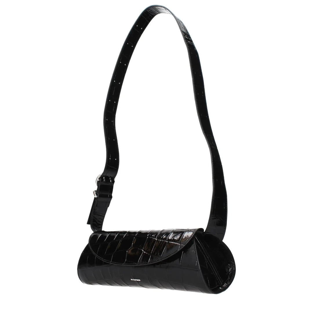 Jil Sander Black Leather Crossbody Bag