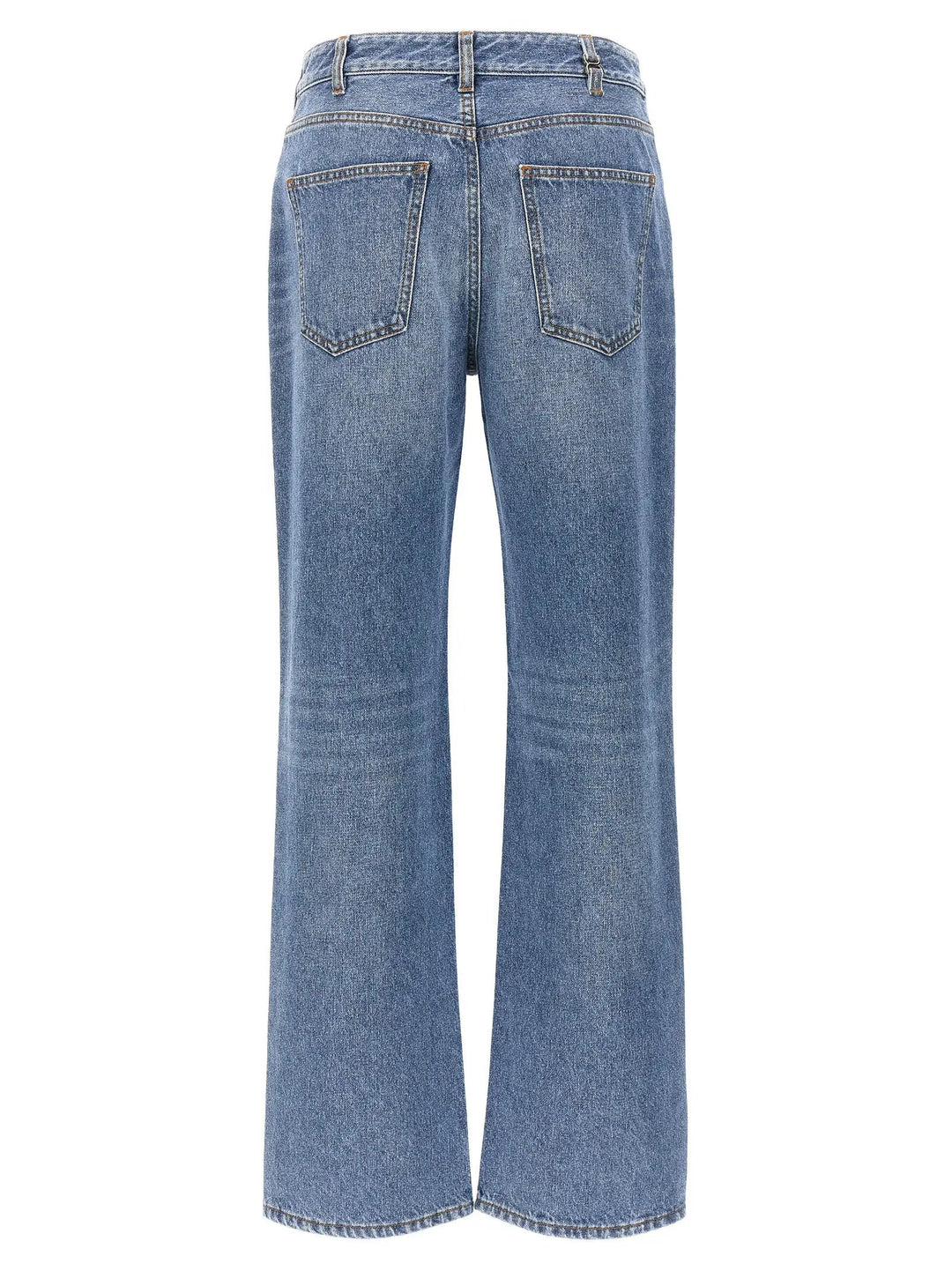 Chloé Blue Cotton High-Waisted Jean