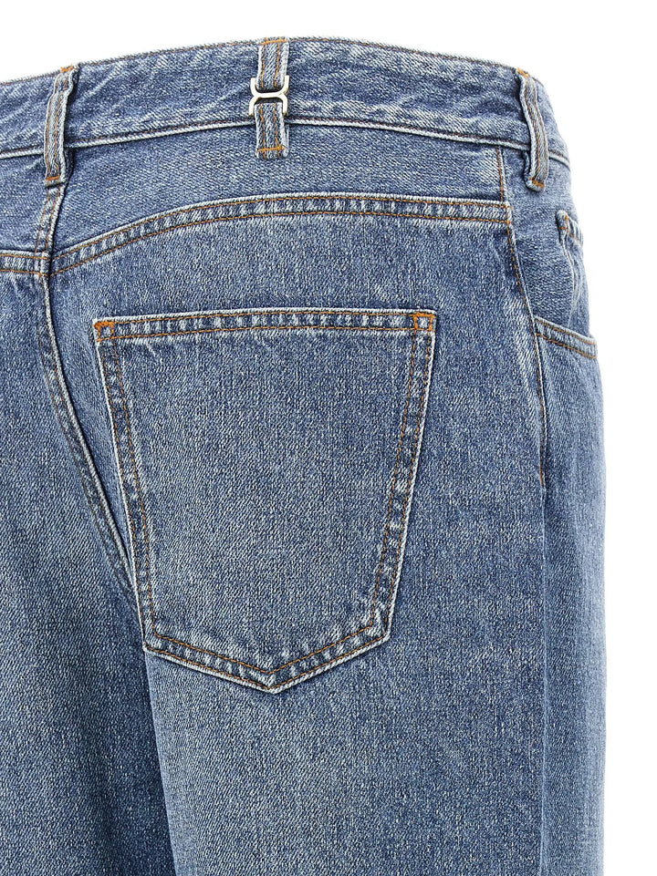Chloé Blue Cotton High-Waisted Jean