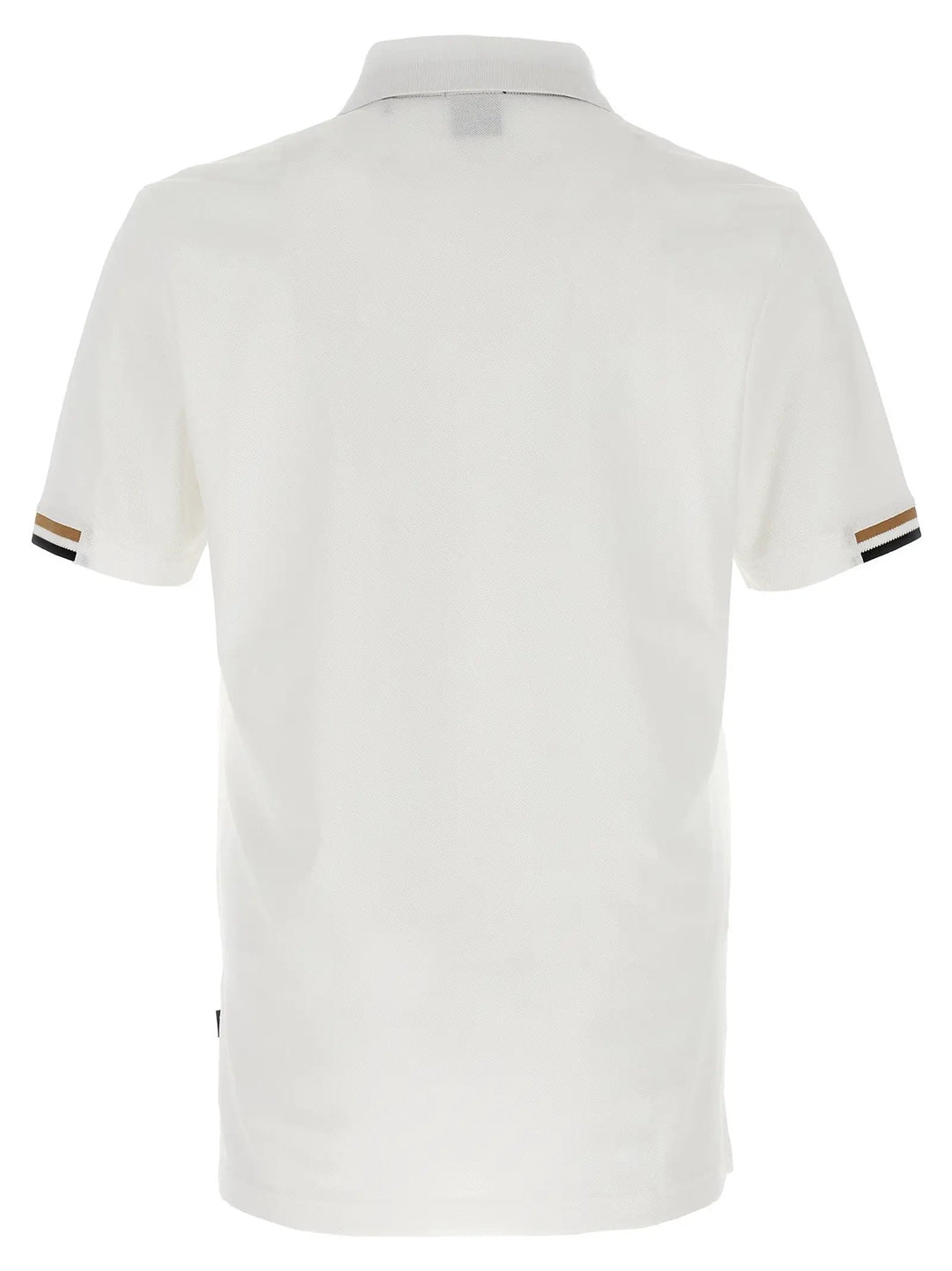 Hugo Boss White Cotton Polo Shirt
