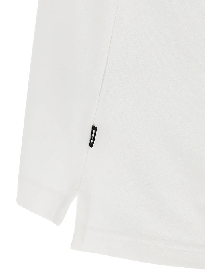 Hugo Boss White Cotton Polo Shirt