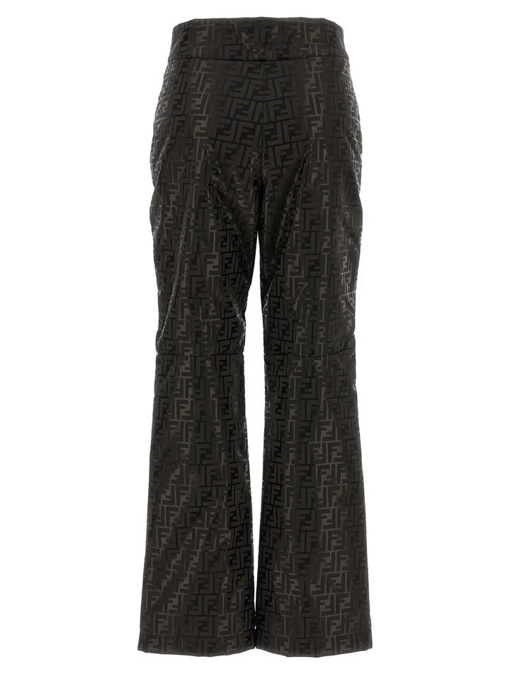 Fendi Brown Cotton Athletic Pants