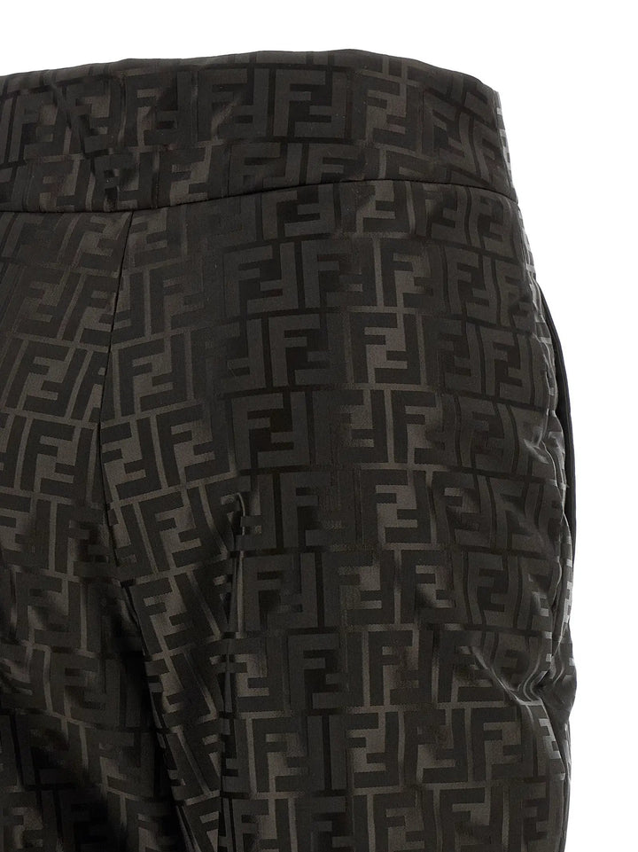 Fendi Brown Cotton Athletic Pants