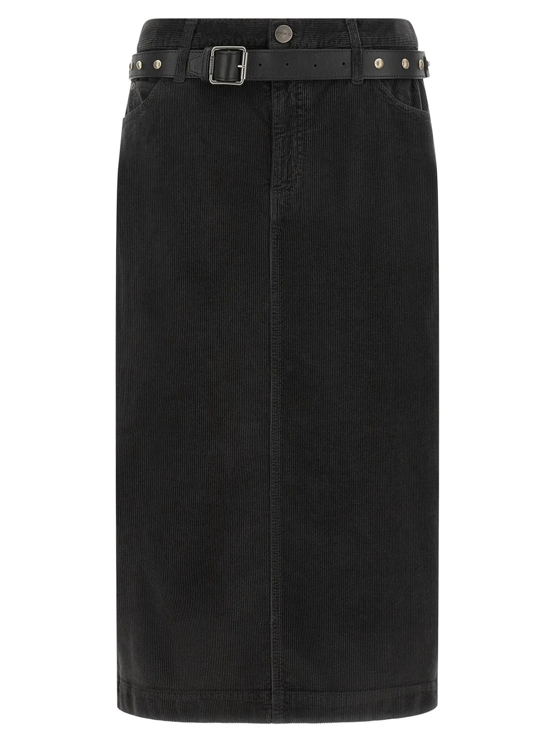 PINKO Sample Sale | PINKO Black Cotton Midi Skirt - | Designer outlet