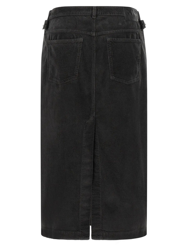 PINKO Sample Sale | PINKO Black Cotton Midi Skirt - | Designer outlet
