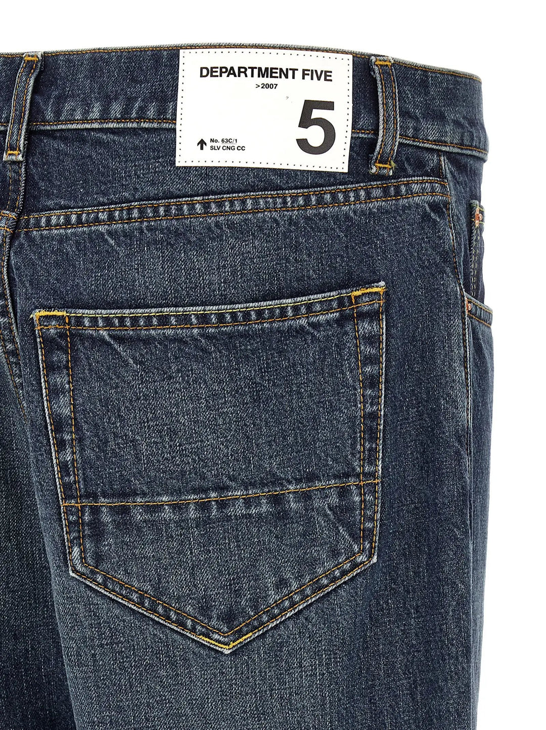 Department 5 Blue Cotton Tapered Jeans
