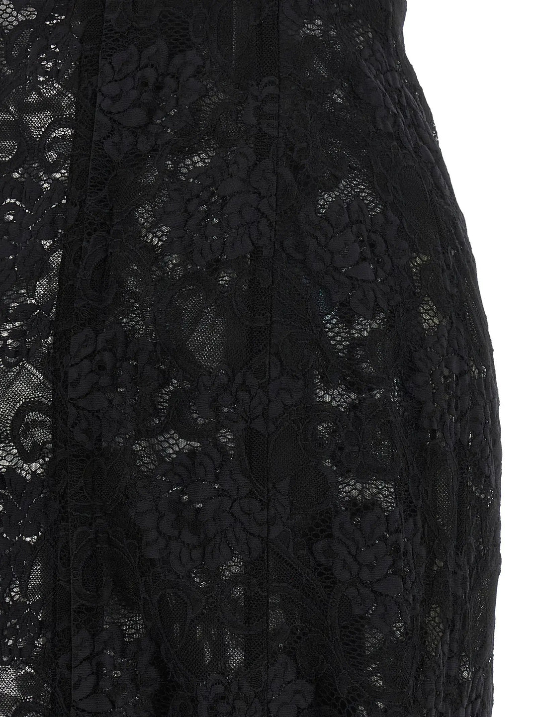 Dolce &amp; Gabbana Black Polyamide Midi Dress