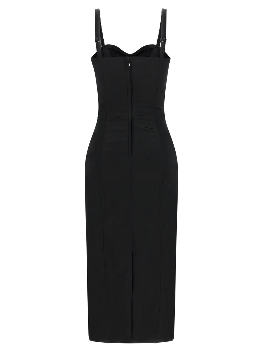Dolce & Gabbana Sample Sale | Dolce & Gabbana Black Acetate Midi Dress - | Designer outlet