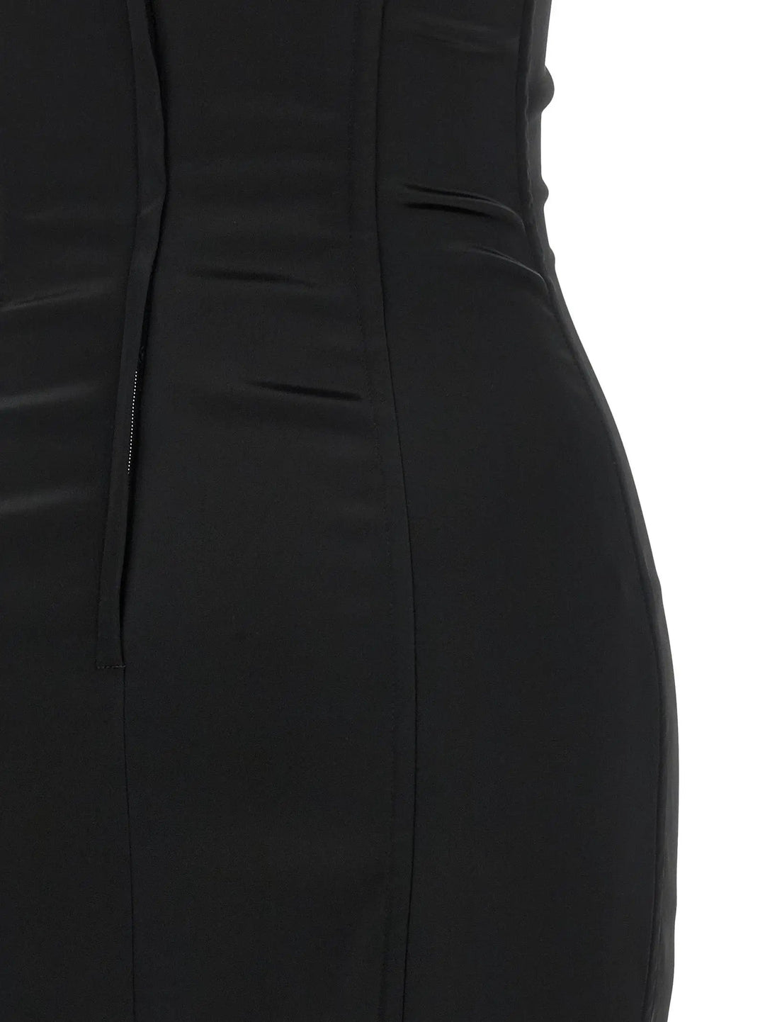 Dolce &amp; Gabbana Sample Sale | Dolce &amp; Gabbana Black Acetate Midi Dress - | Designer outlet