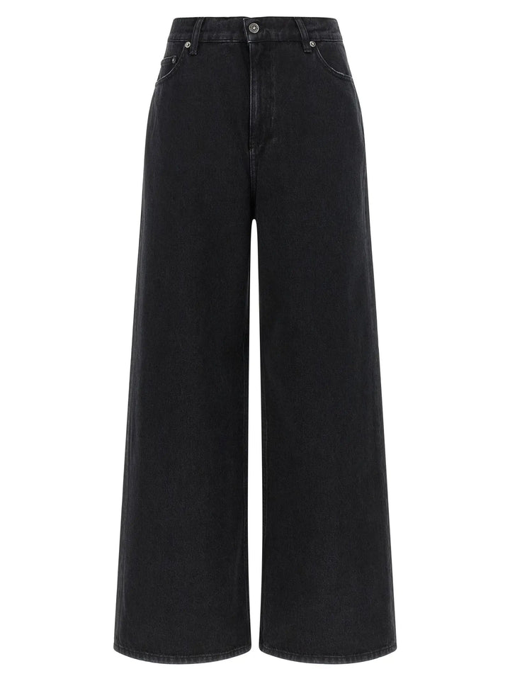 Golden Goose Black Cotton Flared Jeans