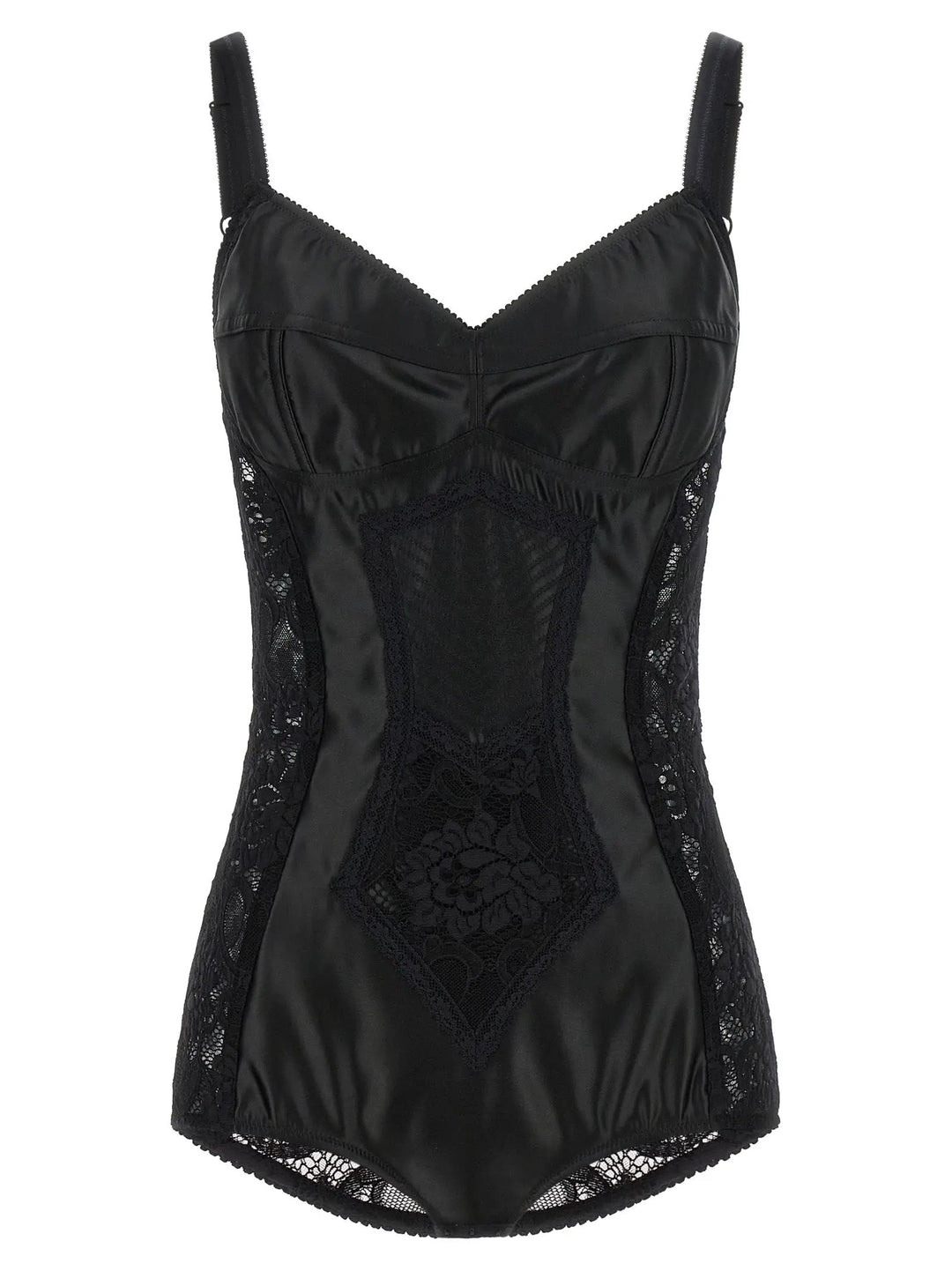 Dolce &amp; Gabbana Black Polyamide Bodysuit