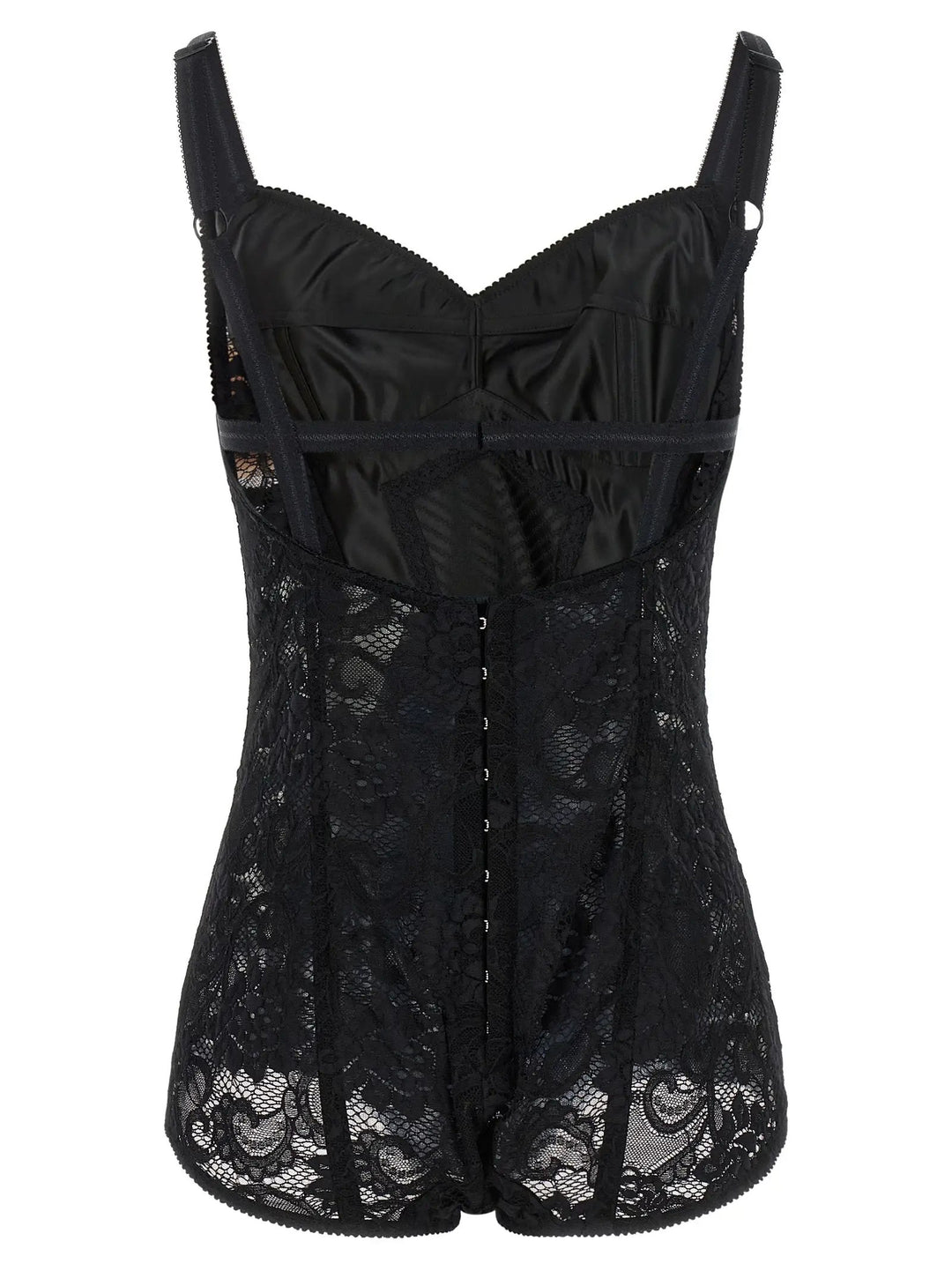 Dolce &amp; Gabbana Black Polyamide Bodysuit