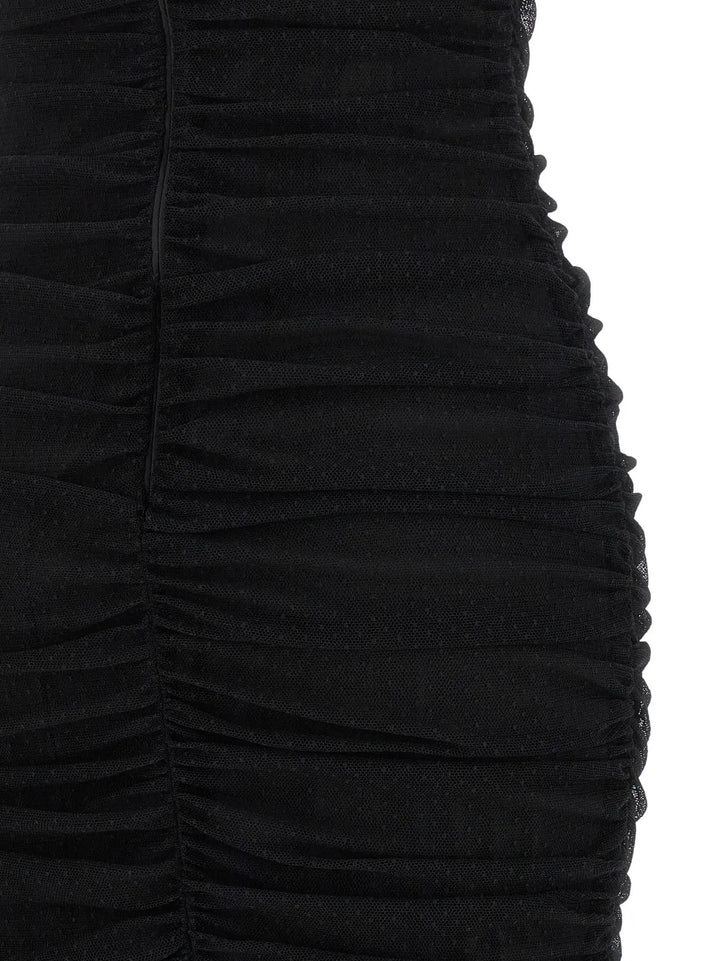 Dolce &amp; Gabbana Black Polyamide Midi Dress