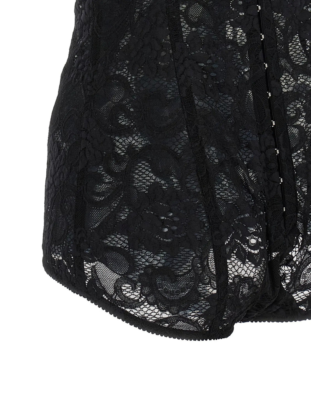Dolce &amp; Gabbana Black Polyamide Bodysuit