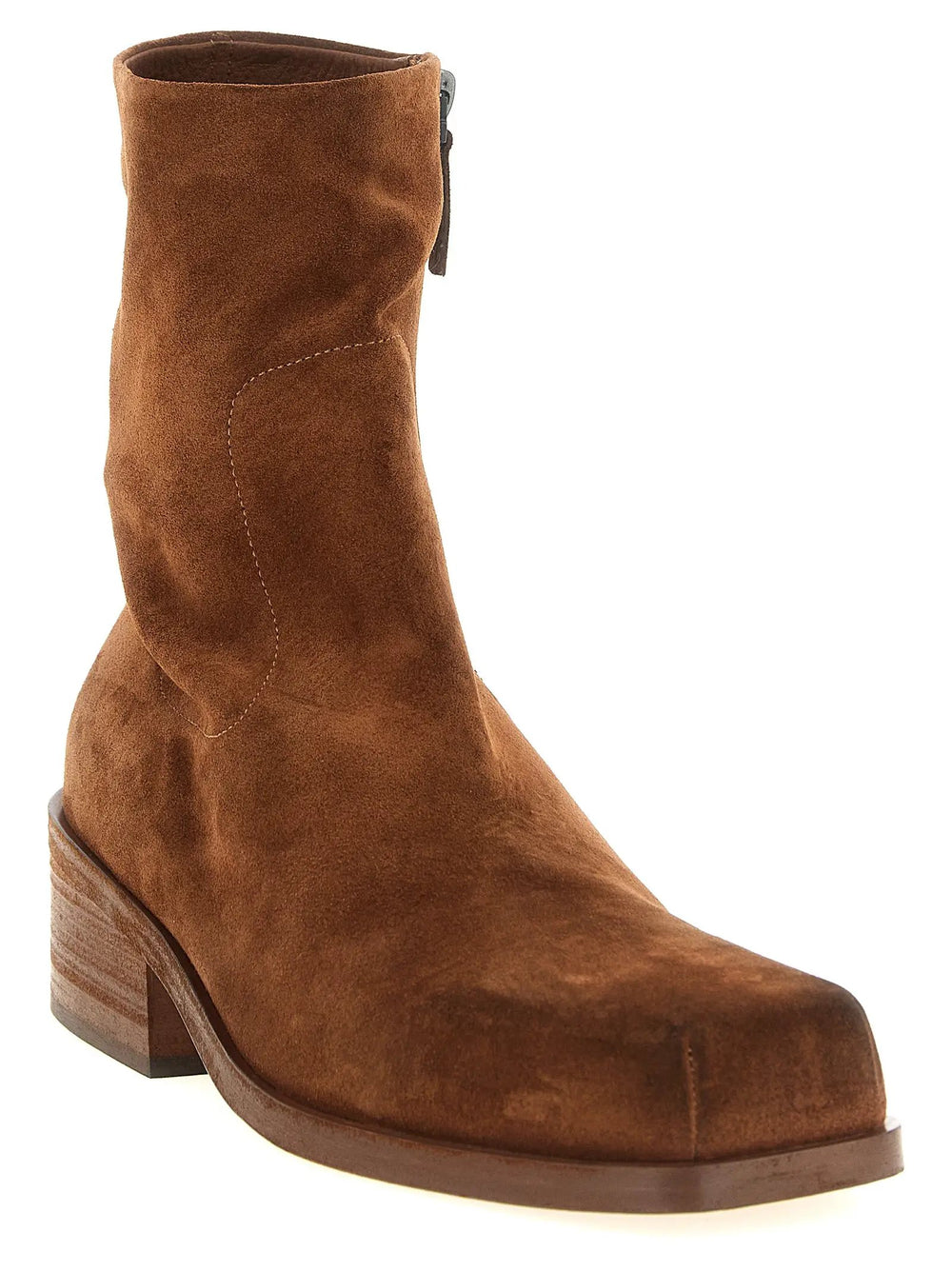 Marsell Sample Sale | Marsell Brown Calfskin Ankle Boots - | Designer outlet