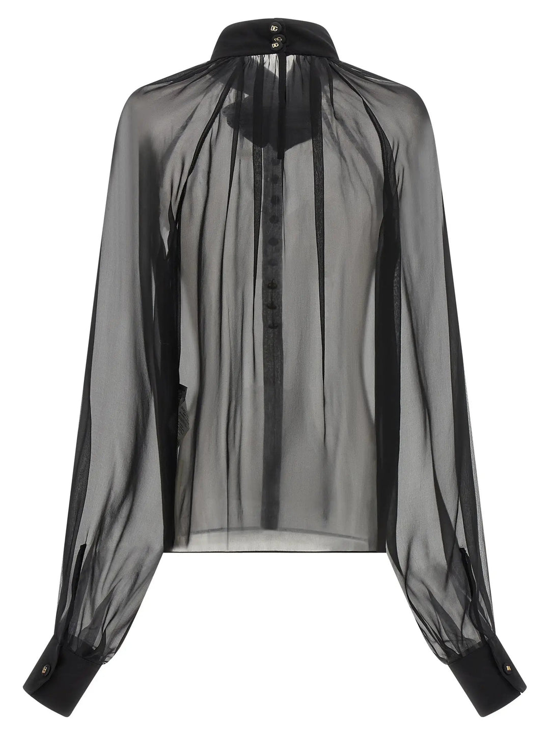 Dolce &amp; Gabbana Black Silk Blouse