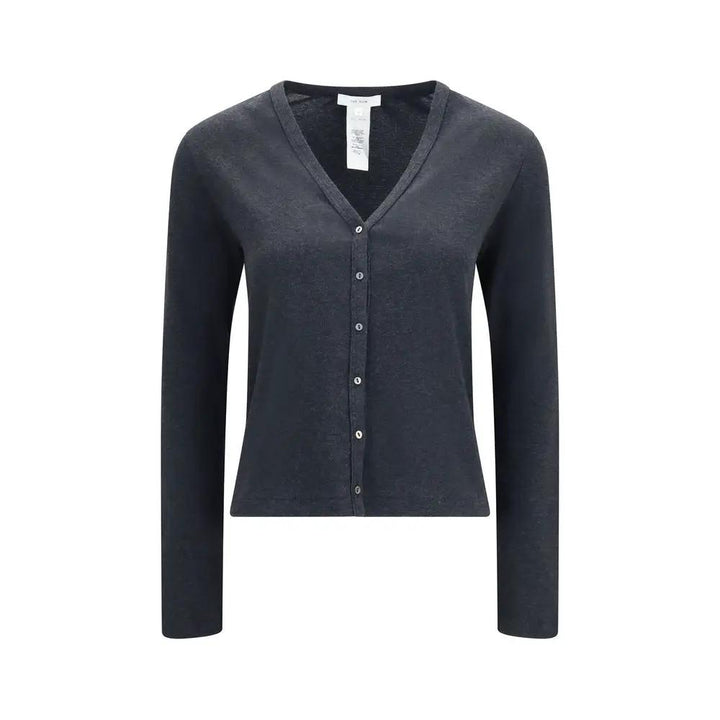 The Row Gray Cotton Cardigan