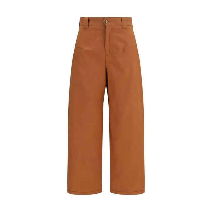 Chloé Orange Cotton Casual Pants