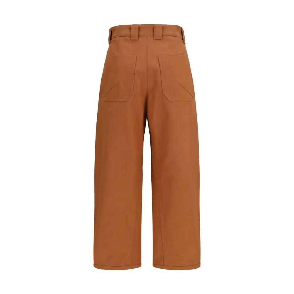 Chloé Orange Cotton Casual Pants