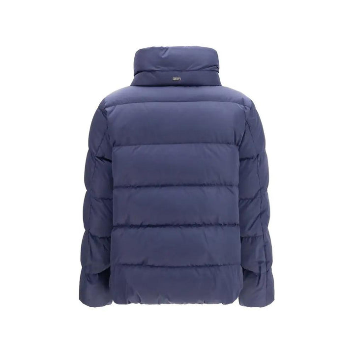 Herno Blue Polyester Full-Length Jacket
