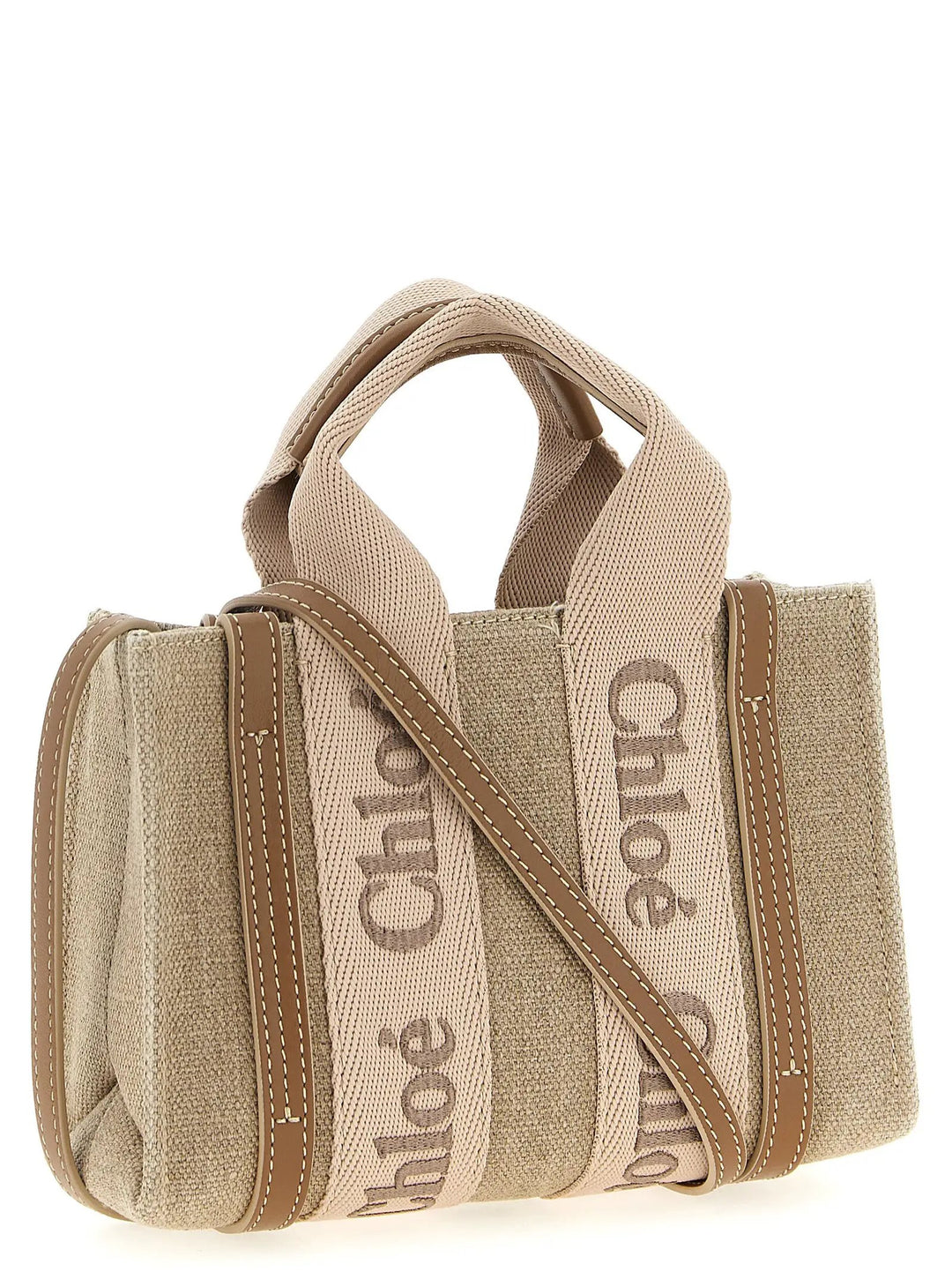 Chloé Multicolor Linen Handbag