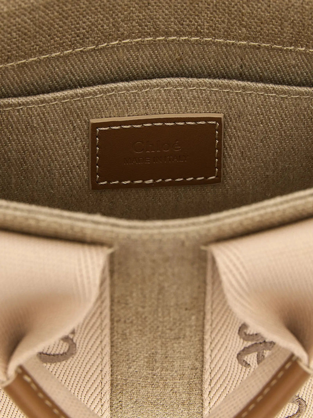 Chloé Multicolor Linen Handbag