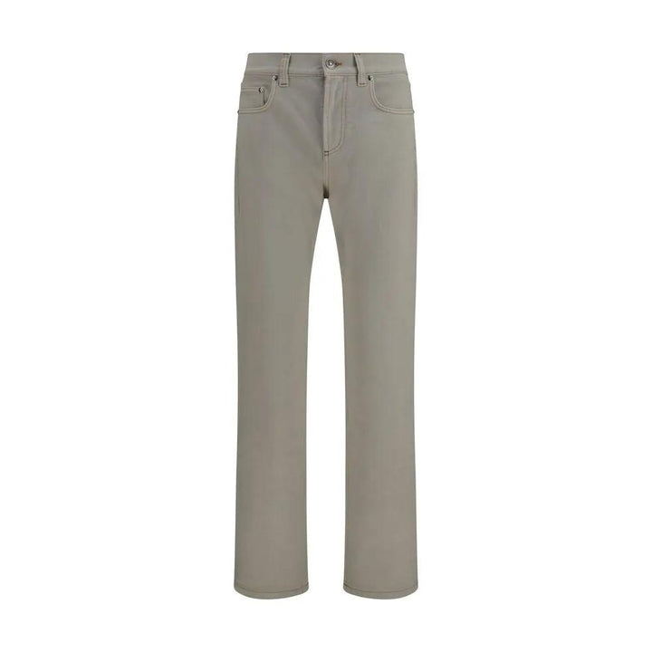 Versace Beige Cotton Tapered Jeans