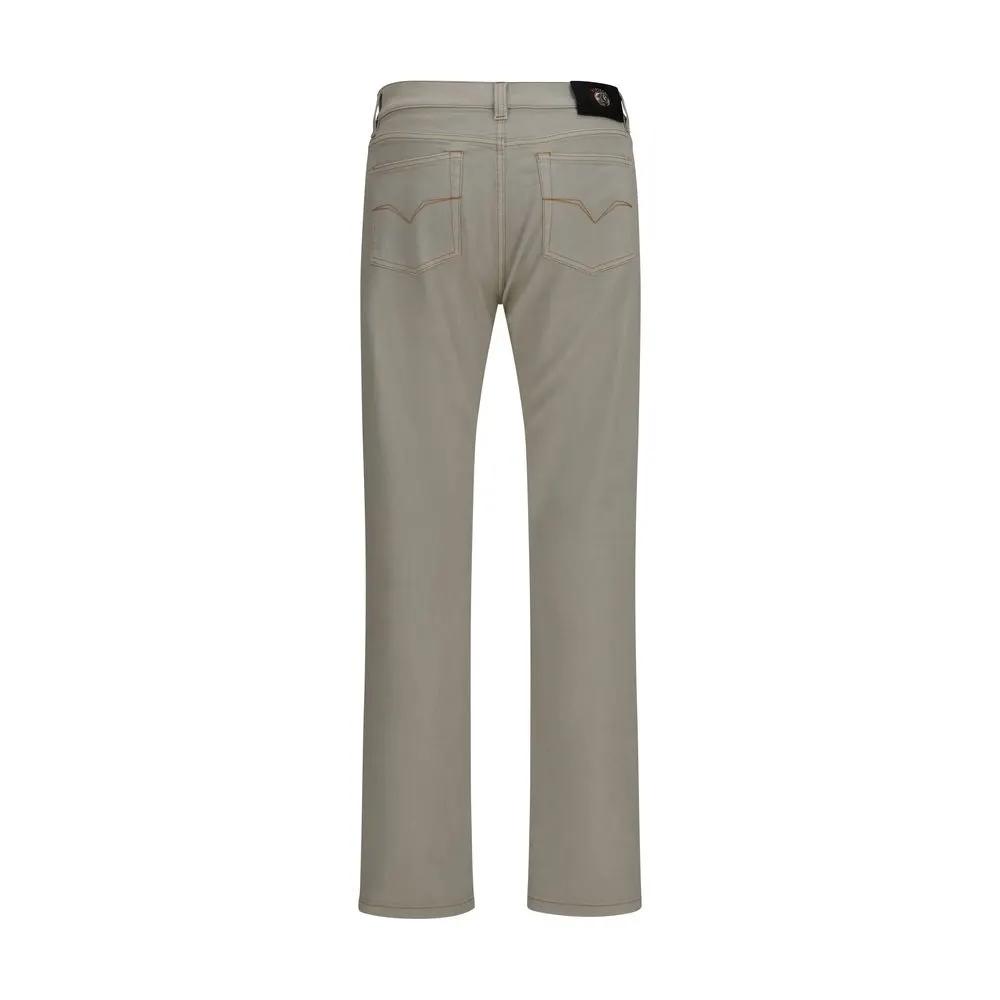 Versace Sample Sale | Versace Beige Cotton Tapered Jeans - | Designer outlet