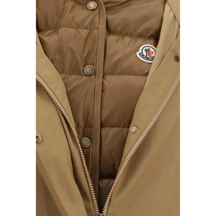 Moncler Beige Polyamide Shell Jacket