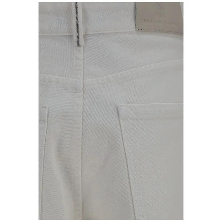 Brunello Cucinelli Beige Cotton Jeans Denim