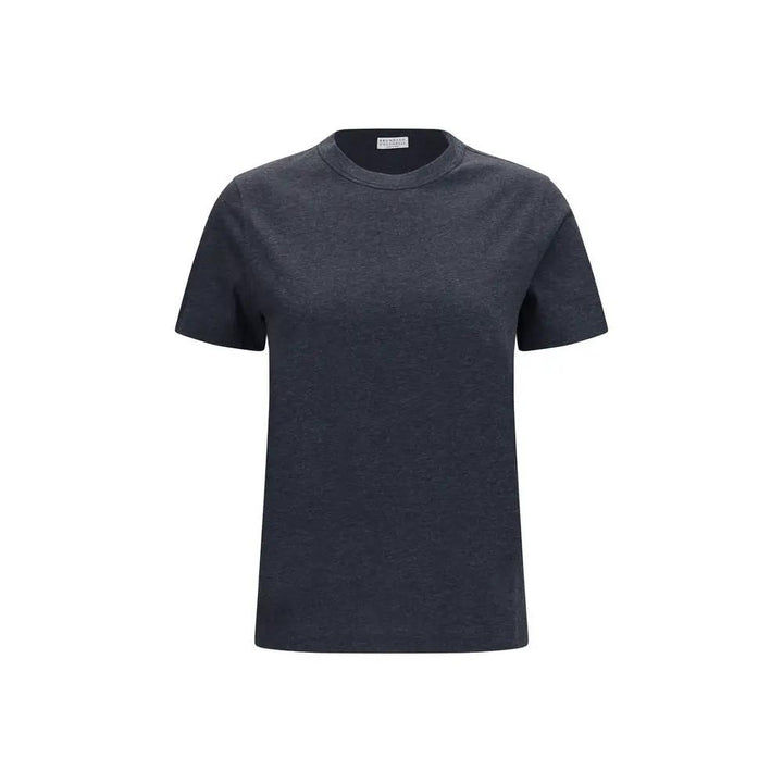 Brunello Cucinelli Gray Cotton T-Shirt