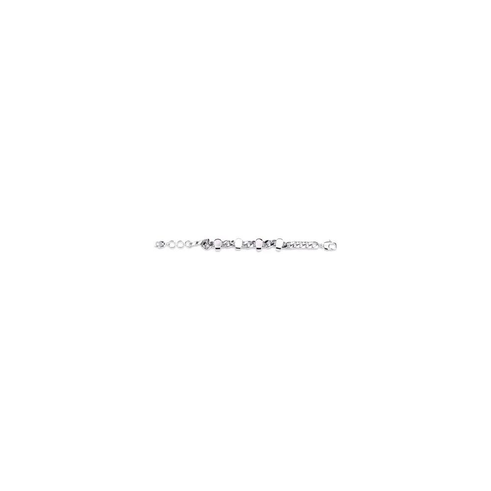 Alexander McQueen Sample Sale | Alexander McQueen Silver Metal Bracelet - | Designer outlet