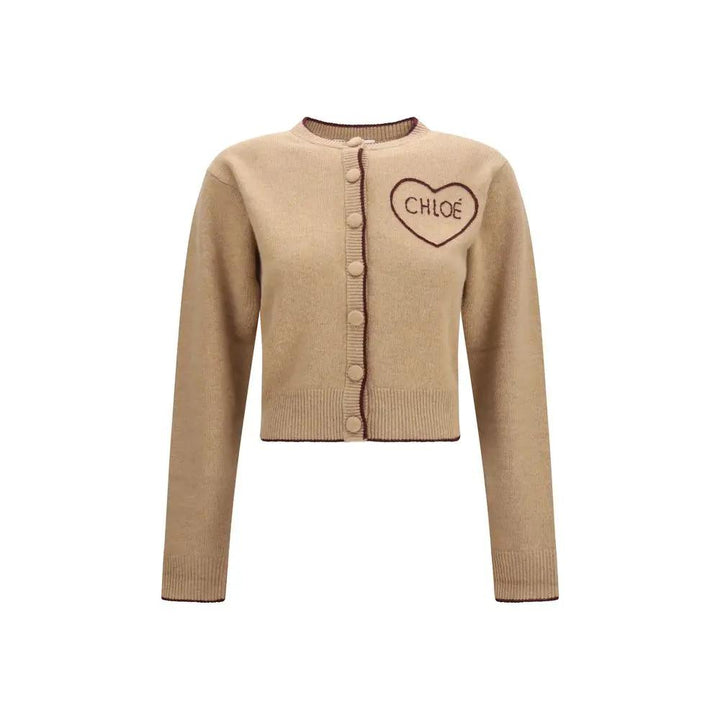 Chloé Sample Sale | Chloé Beige Wool Oves Aries Cardigan - | Designer outlet