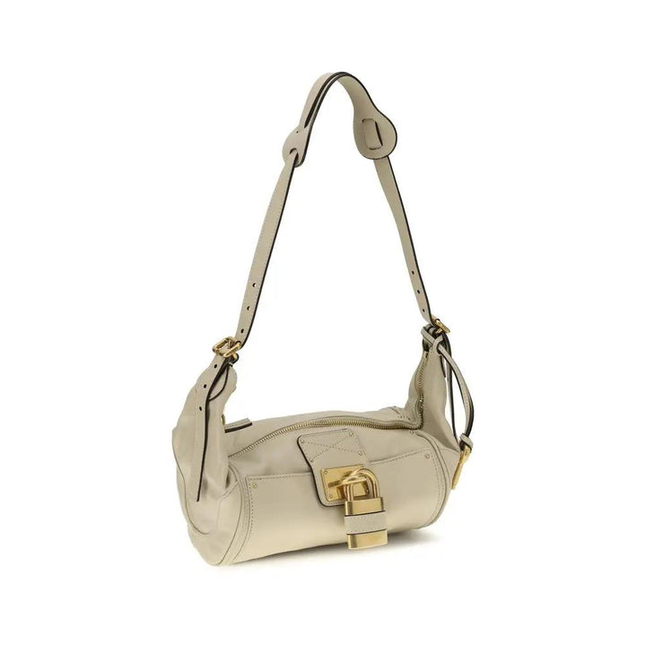 Chloé Sample Sale | Chloé Beige Calf Leather Bos Taurus Shoulder Bag - | Designer outlet