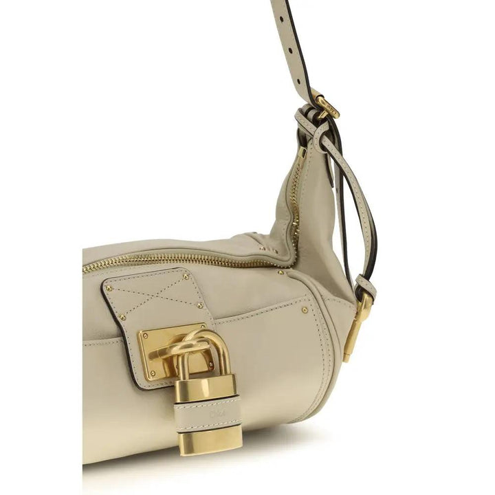 Chloé Sample Sale | Chloé Beige Calf Leather Bos Taurus Shoulder Bag - | Designer outlet