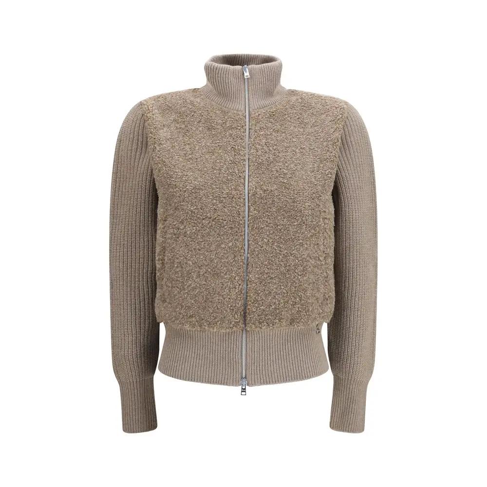 Herno Sample Sale | Herno Beige Wool Oves Aries Cardigan - | Designer outlet