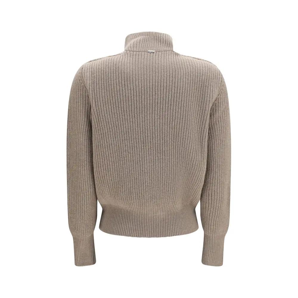 Herno Sample Sale | Herno Beige Wool Oves Aries Cardigan - | Designer outlet