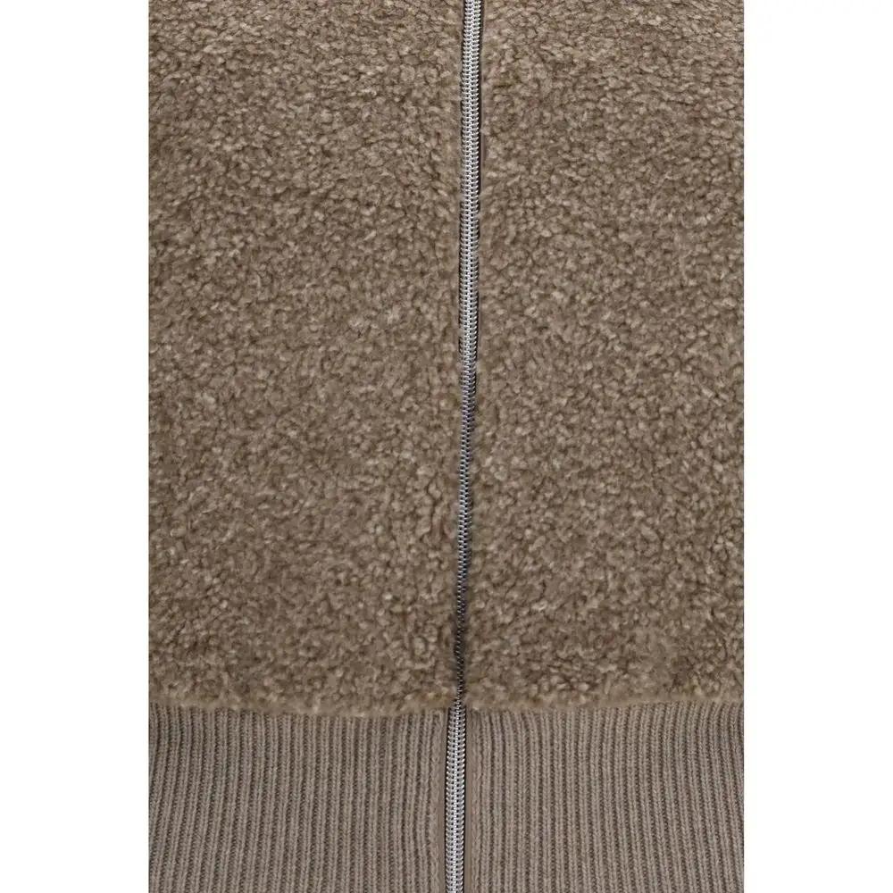 Herno Sample Sale | Herno Beige Wool Oves Aries Cardigan - | Designer outlet