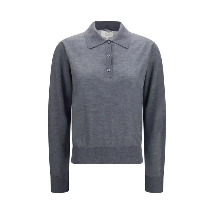 Loulou De Saison Sample Sale | Loulou De Saison Gray Cashmere Polo Shirt - | Designer outlet