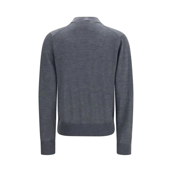 Loulou De Saison Sample Sale | Loulou De Saison Gray Cashmere Polo Shirt - | Designer outlet