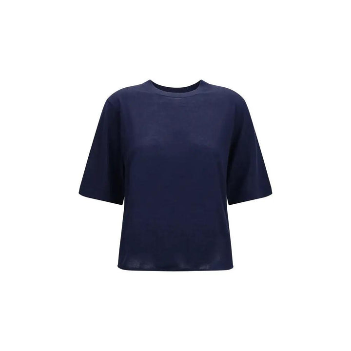 Loulou De Saison Sample Sale | Loulou De Saison Blue Cashmere T-Shirt - | Designer outlet